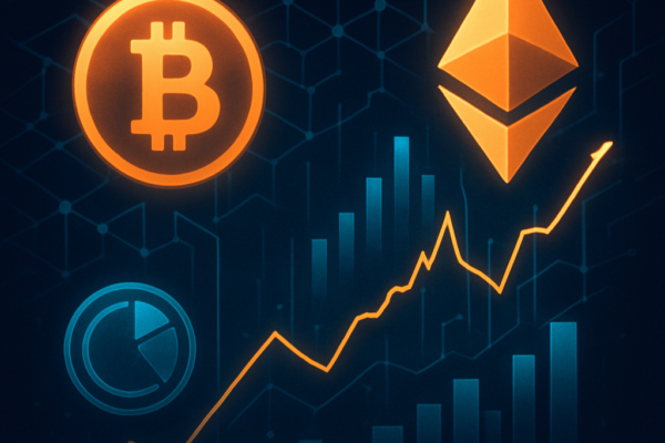 Bitcoin i Ethereum – rotacja kapitału krypto w liczbach